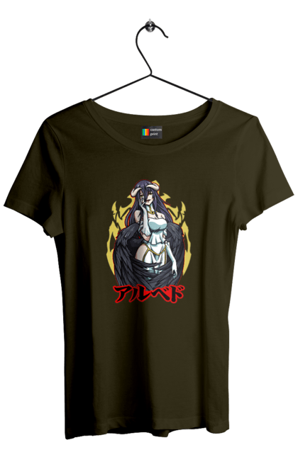 Women's t-shirt with prints Overlord Albedo. Albedo, anime, lord, overlord, tv series. 2070702