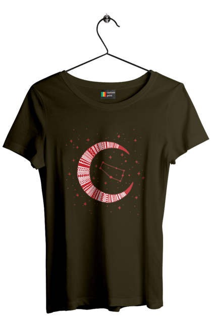 Women`s t-shirt with prints Gemini. Constellation, gemini, horoscope, sign, twins, zodiac, zodiac sign. 2070702