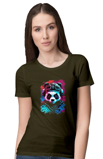 Панда в VR шлеме