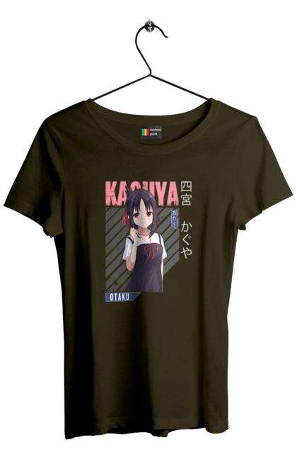 Women`s t-shirt with prints Kaguya sama: Love Is War. Comedy, kaguya-sama, manga, mistress kaguya, romance. 2070702