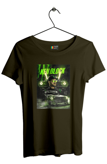 Women`s t-shirt with prints Ken Block. Ken block. 2070702
