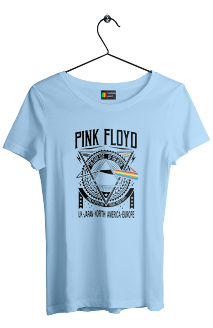 Women's t-shirt with prints Pink Floyd. Album, music, pink floyd, rock, rock band. 2070702