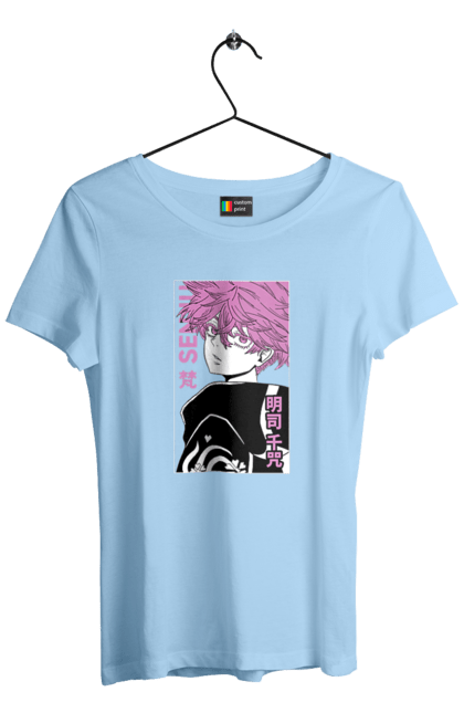 Women's t-shirt with prints Tokyo Avengers Senju Kawaragi. Action movie, anime, fantasy, game, manga, senju kawaragi, thriller, tokyo avengers, tokyo revengers, tv series. 2070702