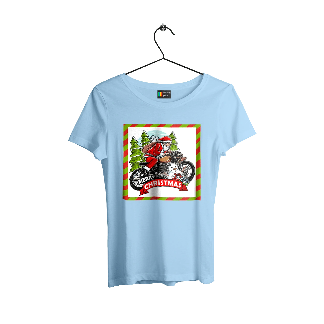 Santa on a motorcycle