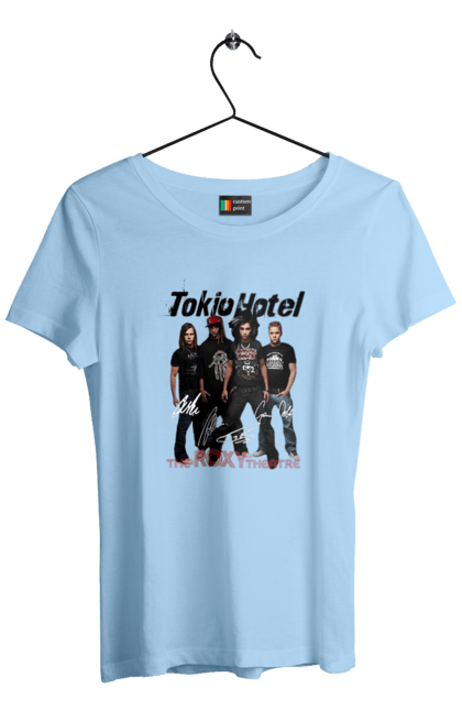 Women's t-shirt with prints Tokio Hotel. Alternative rock, electronic rock, group, music, pop, pop rock, power pop, rock, tokio hotel. 2070702