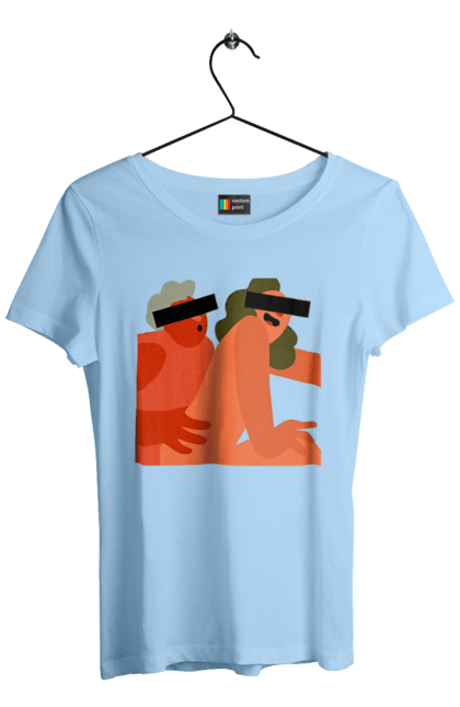 Футболка жіноча з принтом "Кохання та прихована камера". Prikol, smex, гумор, дружба, жуйка, любов, мир, нас не впізнають, прихована камера, секс. 2070702