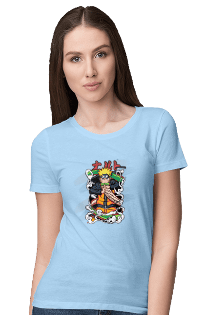 Women's t-shirt with prints Naruto. Anime, character, manga, naruto, ninja, tv series. 2070702