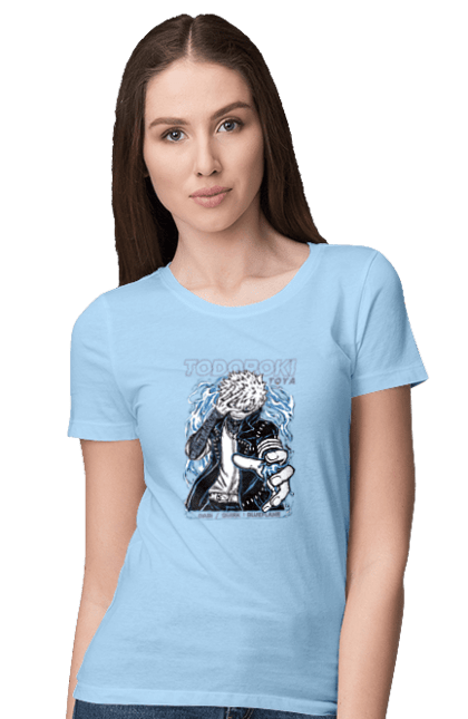 Women's t-shirt with prints My hero academy Dabi. Anime, dabi, manga, my hero academia, todoroki, toya todoroki. 2070702