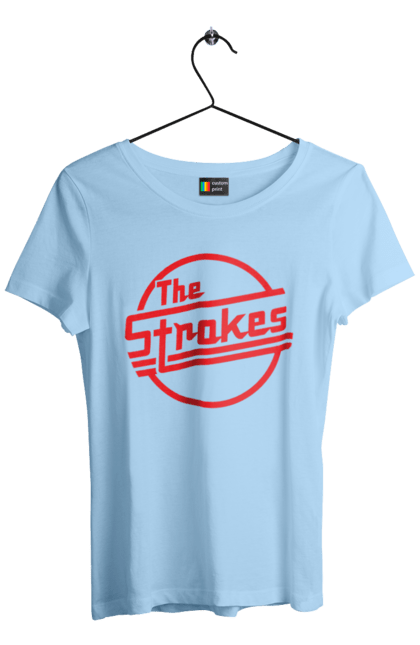 Футболка жіноча з принтом "The Strokes". Strokes, альтернативний рок, гаражний рок, група, інді, інді рок, музика, постпанк ривайвл, рок. 2070702