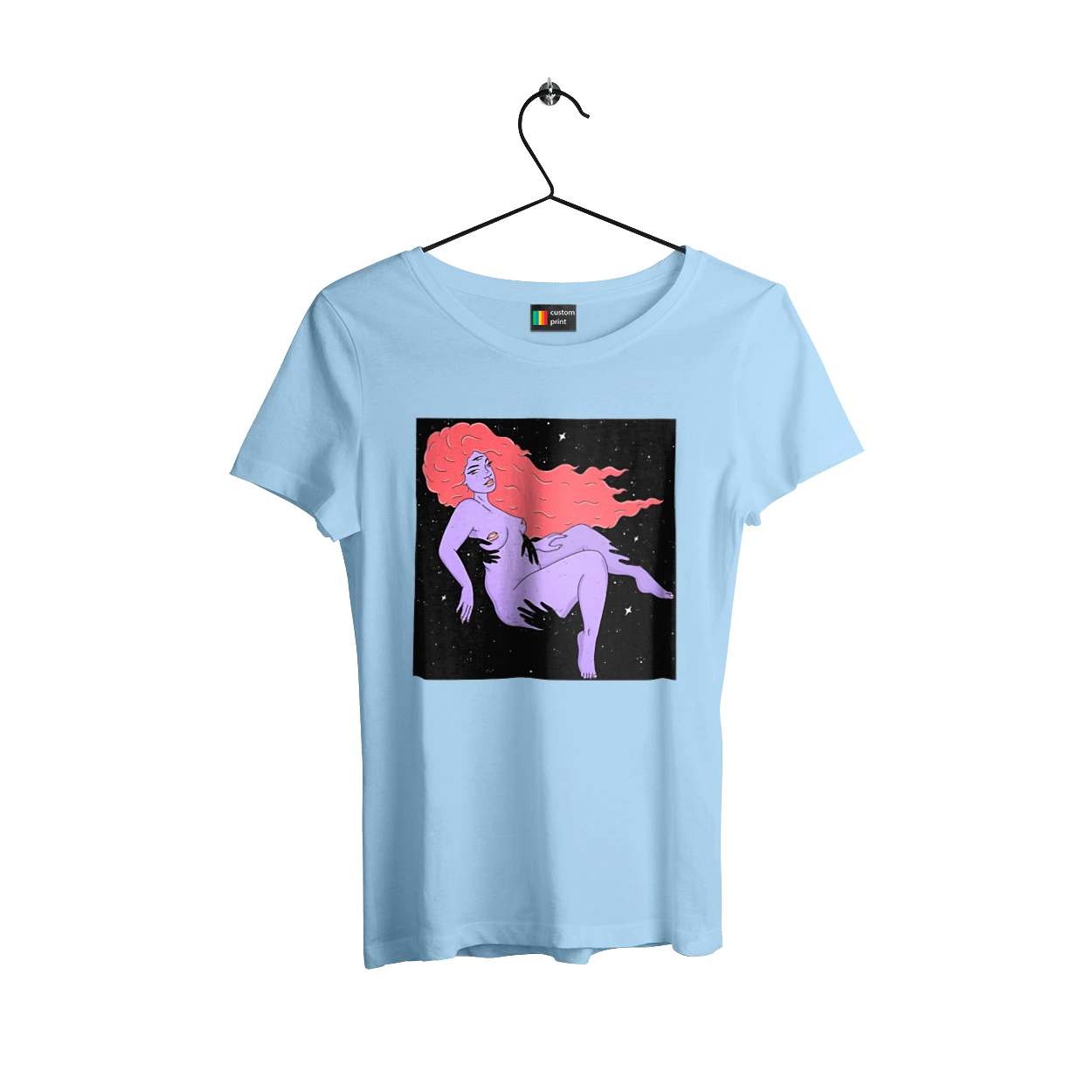 Purple Girl In Black Dire