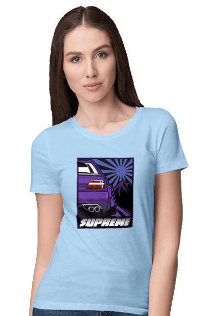 Women's t-shirt with prints Car JDM. Automobile, car, japan, jdm, supreme. 2070702