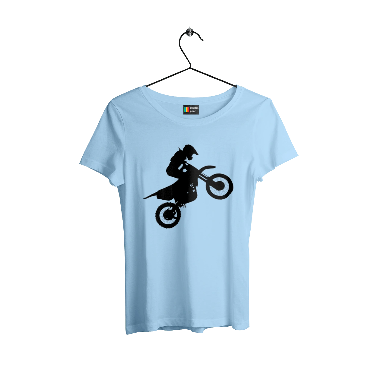 Silhouette Of A Motorcyclist