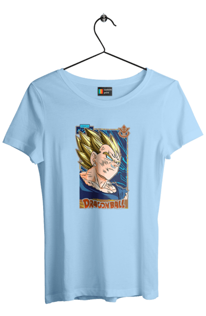 Футболка женская с принтом Жемчуг дракона Вегета. Anime, dragon ball, goku, majin vegeta, manga, vegeta, аниме, вегета, жемчуг дракона, манга. 2070702