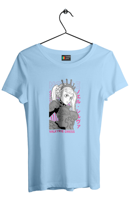 Women's t-shirt with prints Black Clover Noelle Silva. Anime, black clover, manga, noelle, noelle silva. 2070702