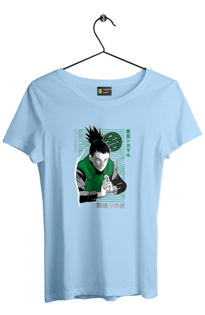 Women's t-shirt with prints Shikamaru. Anime, manga, naruto, shikamaru, shikamaru nara. 2070702