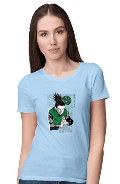 Women's t-shirt with prints Shikamaru. Anime, manga, naruto, shikamaru, shikamaru nara. 2070702