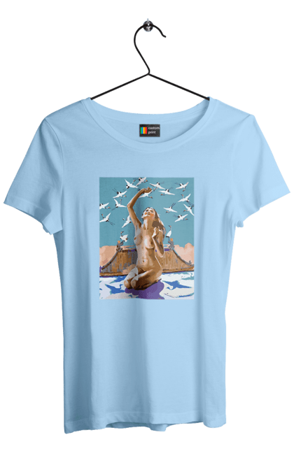 Футболка жіноча з принтом "Краса тіла". Вигини жіночого тіла, грація тіла, груди, жіноче тіло, жіночі груди, краса тіла. 2070702