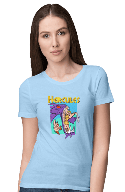 Women's t-shirt with prints Hercules. Cartoon, greece, hercules, myth. 2070702