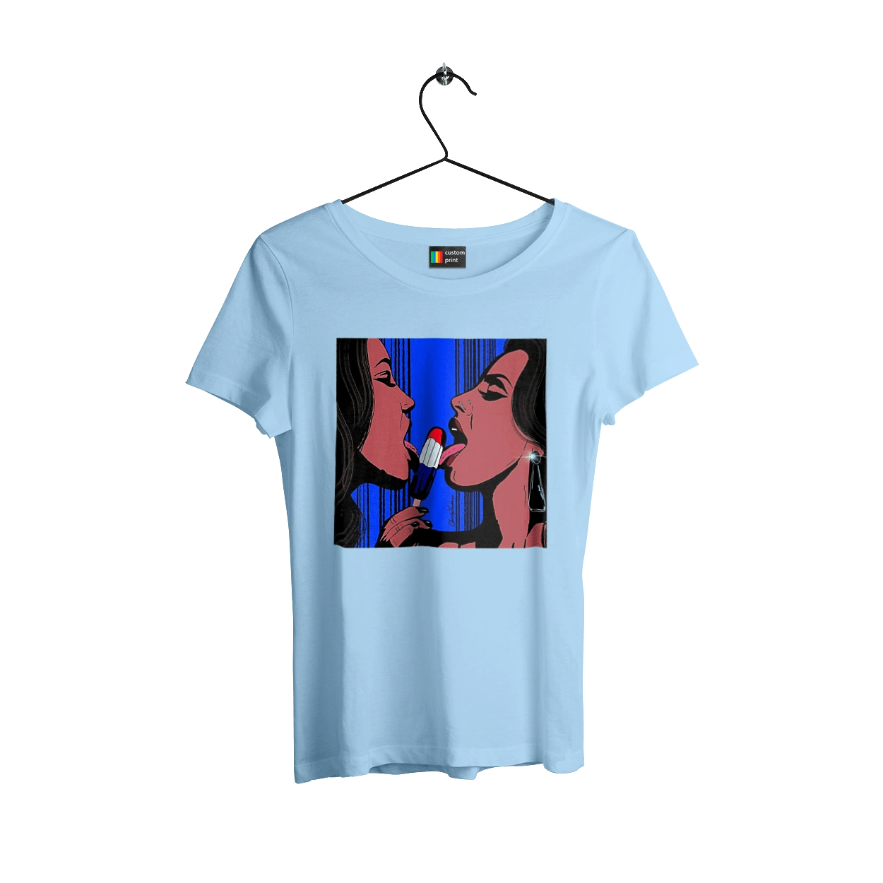 Girls Lick Ice Cream