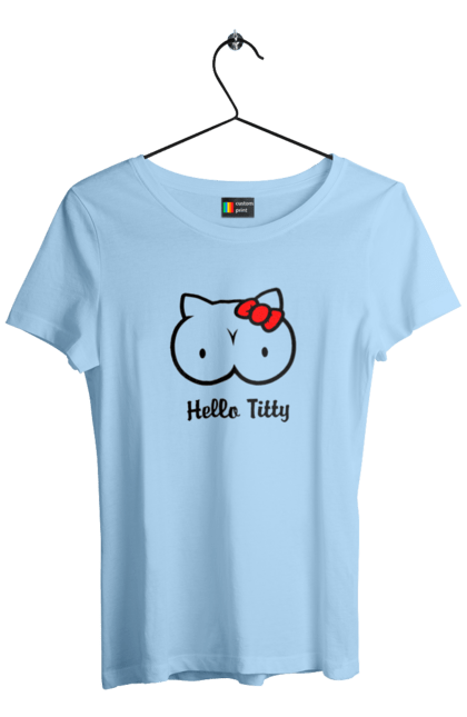 Футболка жіноча з принтом "Hello Kitty". Hello, hello kitty, kitty, дорослі, краса. 2070702
