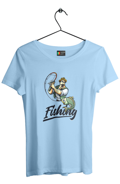 Women`s t-shirt with prints Fishing. Fish, fishing, summer, vacation. 2070702
