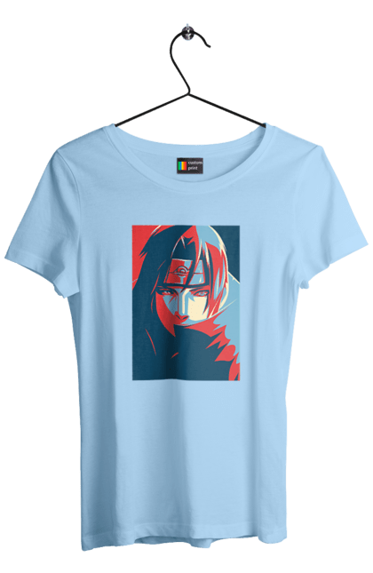 Women's t-shirt with prints Naruto Itachi. Anime, character, itachi, itachi uchiha, manga, naruto, ninja, tv series, uchiha. 2070702