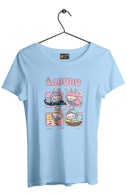 Women`s t-shirt with prints Labubu`s Dream. Labubu, toys, weird cute. 2070702