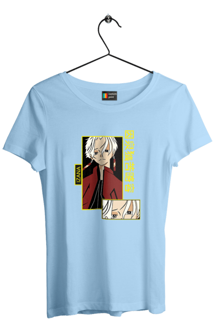 Women's t-shirt with prints Tokyo Avengers Izana Kurokawa. Action movie, anime, fantasy, izana, izana kurokawa, manga, thriller, tokyo avengers, tokyo revengers, tv series. 2070702