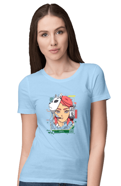 Women's t-shirt with prints Demon Slayer Sabito. Anime, demon slayer, manga, sabito. 2070702