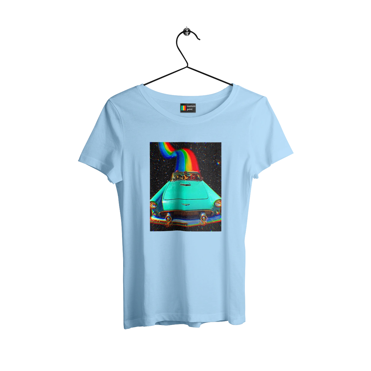 Picture, a car in space