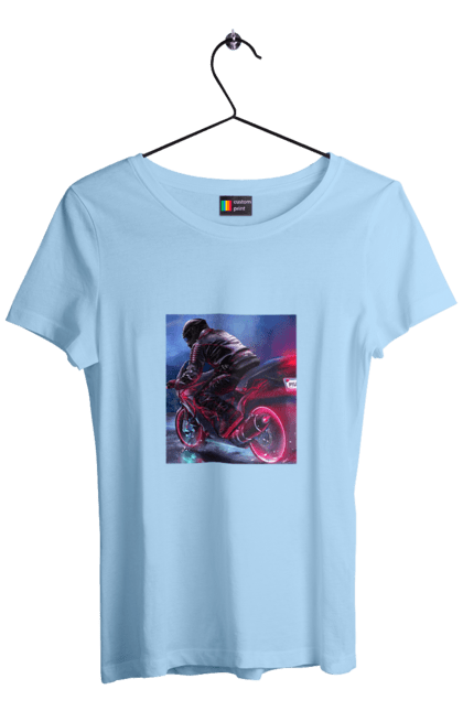 Футболка жіноча з принтом "Мотоцикл". Motolove, мотолов, мотоцикл, опві, україна. 2070702