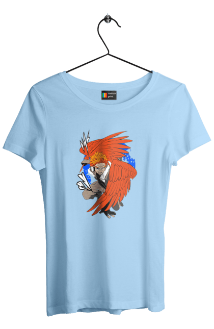 Women's t-shirt with prints My hero academy Hawks. Anime, hawks, keigo, keigo takami, manga, mga, my hero academy. 2070702