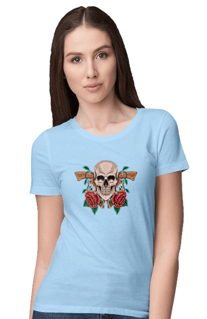 Skull with roses