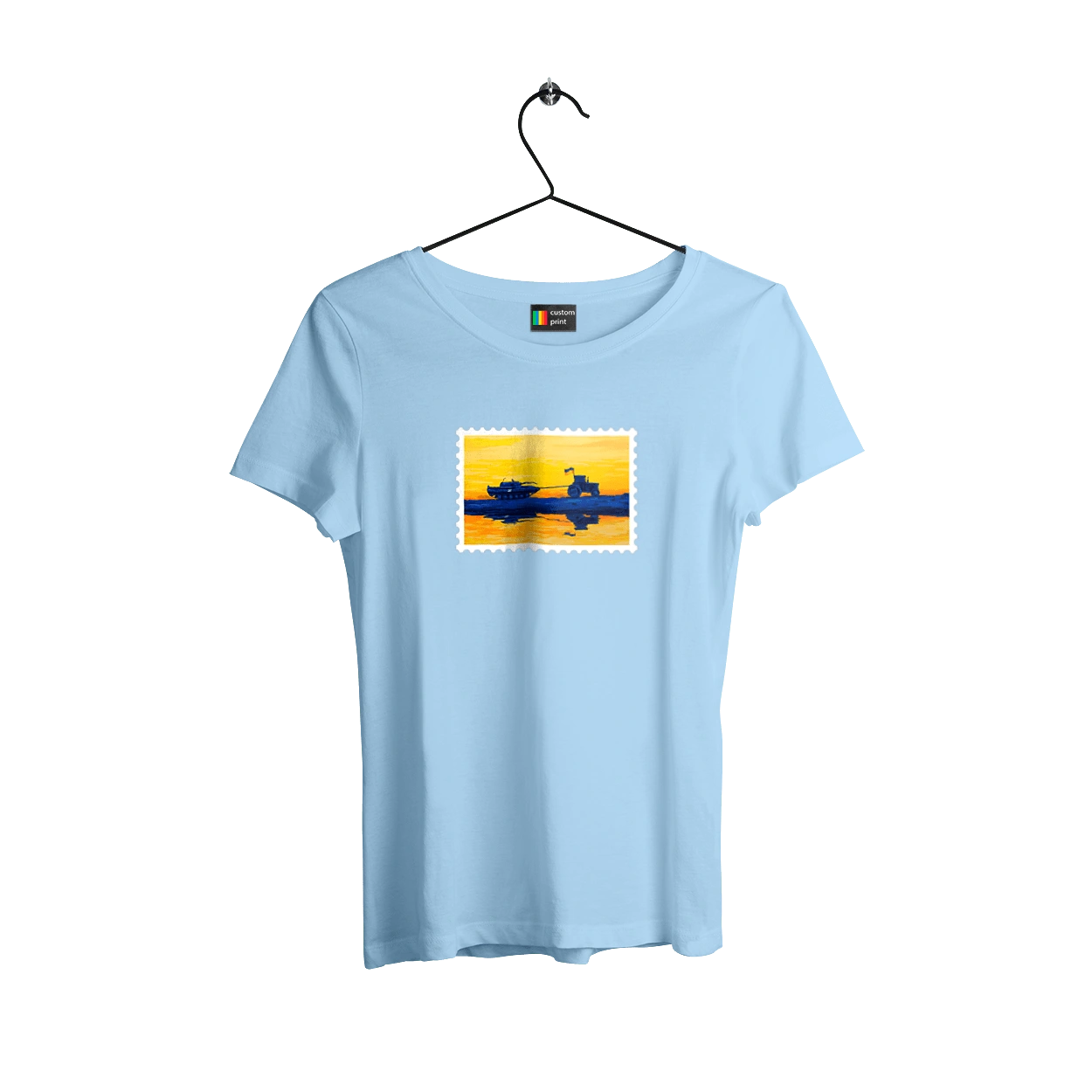 New brand, tractor pulling tank