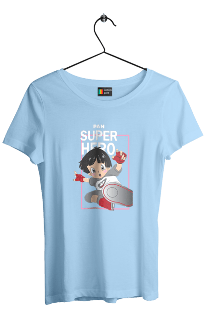 Women's t-shirt with prints Dragon Ball Super Pan. Anime, dragon ball, dragon ball super, dragon ball: super, dragonball super hero, lady, pan. 2070702