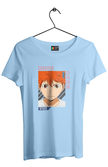 Women`s t-shirt with prints Haikyu!! Hinata. Anime, haikyu, hinata, manga, shoyo hinata, sports anime, volleyball. 2070702