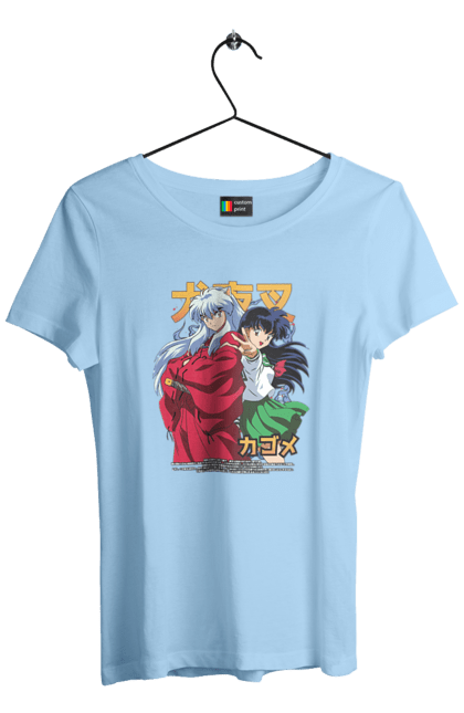 Футболка жіноча з принтом "Inuyasha". Anime, inuyasha, manga, rumiko takahashi, аніме, демон охоронець, манга, руміко такахасі. 2070702