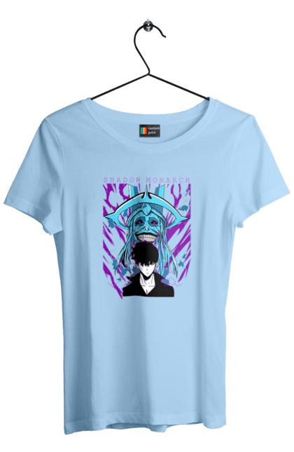 Women's t-shirt with prints Solo Leveling. Anime, manga, solo leveling, sung jinwoo. 2070702