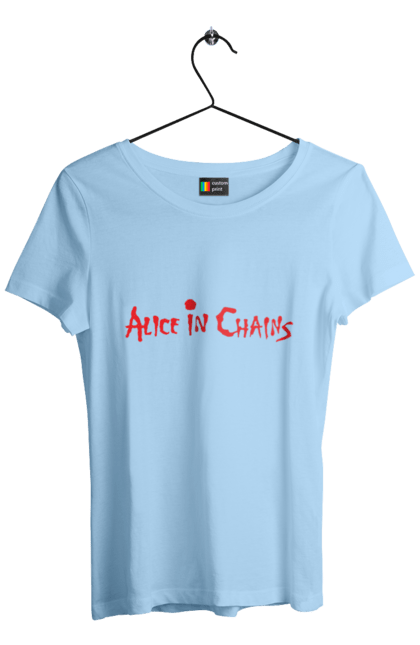 Women's t-shirt with prints Alice in Chains. Alice in chains, alternative metal, alternative rock, group, grunge, hard rock, music, rock, sludge metal. 2070702