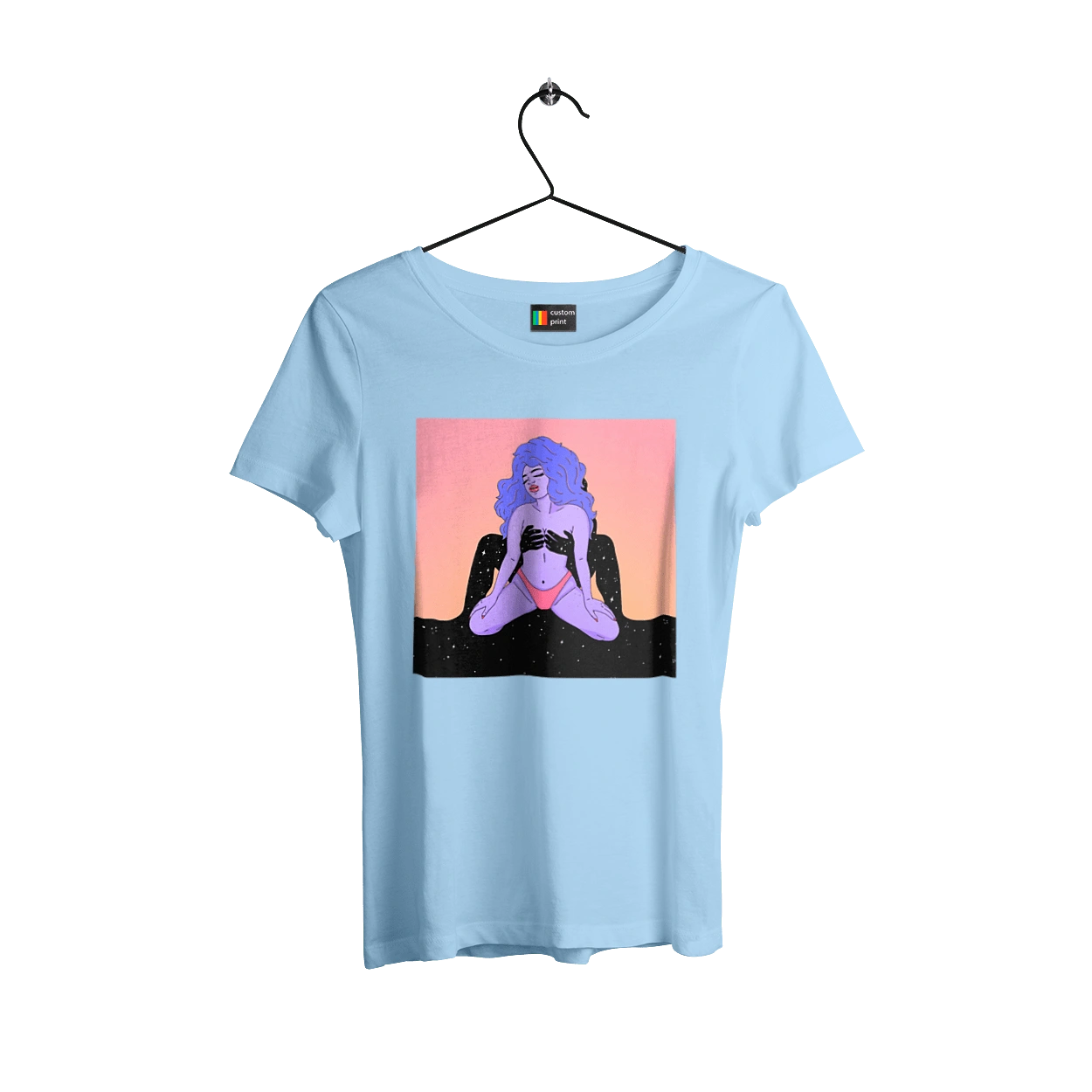 Purple Girl In Panties