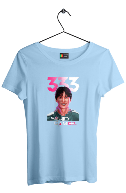 Women`s t-shirt with prints Squid Game. 333, lee myung-gi, netflix, player 333, squid game, tv series. 2070702