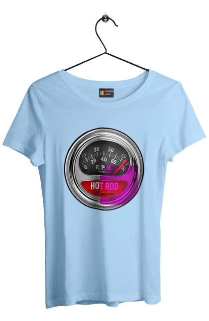 Women`s t-shirt with prints Hot rod. Bike, biker, biker club, bikers club, brother, brutal, dude, hot asphalt, hot horse, hot rod, motorcycle, motorcyclist, real man, road 50, road 66, road 80, roads of america, roads of ukraine, roads we choose, speed, take, thirst for speed. 2070702