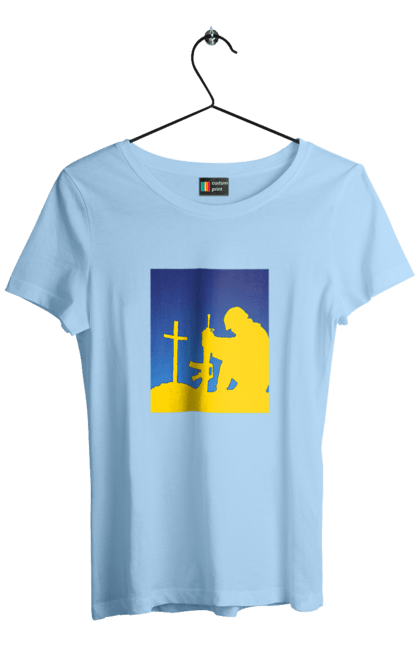 Women`s t-shirt with prints Patriot. Freedom, patriot, patriotism, ukraine, ukrainian, victory. 2070702