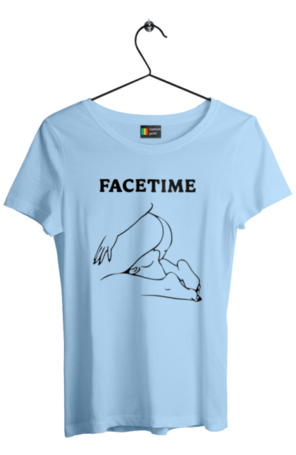 Футболка жіноча з принтом "Фейстайм". Вульгарна, гумор, прикольна, смішна, фейстайм. 2070702