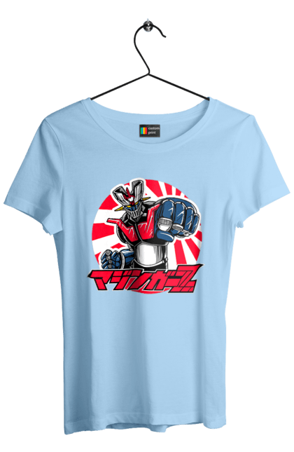 Women's t-shirt with prints Mazinger Z Grendizer. Anime, goldorak, goldrake, grendizer, manga, mazinger z, mecha, robots. 2070702