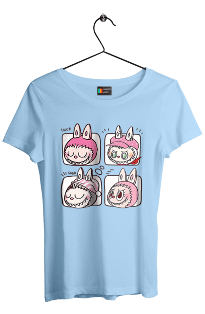 Women`s t-shirt with prints Labubu. Labubu, toys, weird cute. 2070702
