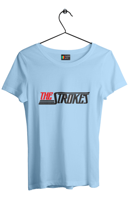 Футболка жіноча з принтом "The Strokes". Strokes, альтернативний рок, гаражний рок, група, інді, інді рок, музика, постпанк ривайвл, рок. 2070702