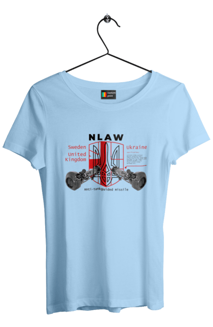 Women`s t-shirt with prints NLAW. Caesar, himars, nlaw, patriot, weapons, zaluzhny. 2070702
