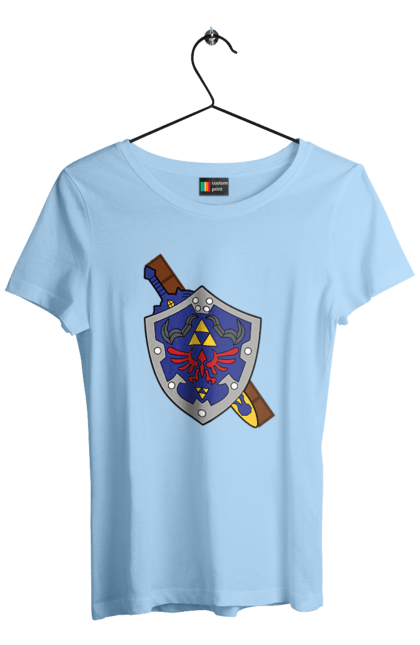 Women's t-shirt with prints The Legend of Zelda. Action movie, adventure, arcade, game, legend of zelda, nintendo, quest, shigeru miyamoto, video game, zelda. 2070702