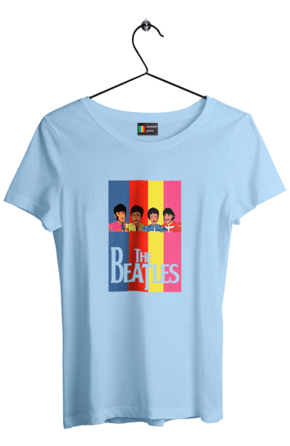 Women's t-shirt with prints The Beatles. Beatles, george harrison, john lennon, liverpool four, music, paul mccartney, ringo starr. 2070702